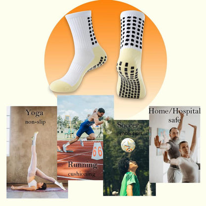 2/4/6/8 Counts of Men'S Crew Athletic Socks, Non-Slip Comfortable Sports Socks for Men Basketball Football Outdoor Training Running