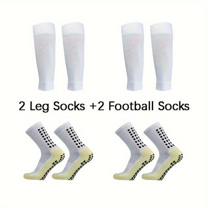2/4/6/8 Counts of Men'S Crew Athletic Socks, Non-Slip Comfortable Sports Socks for Men Basketball Football Outdoor Training Running