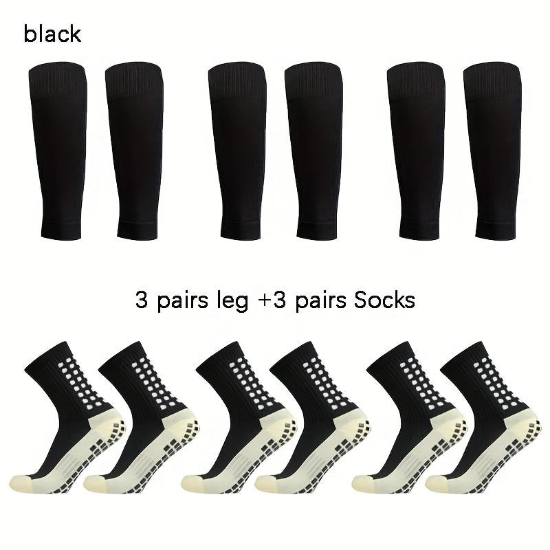 2/4/6/8 Counts of Men'S Crew Athletic Socks, Non-Slip Comfortable Sports Socks for Men Basketball Football Outdoor Training Running