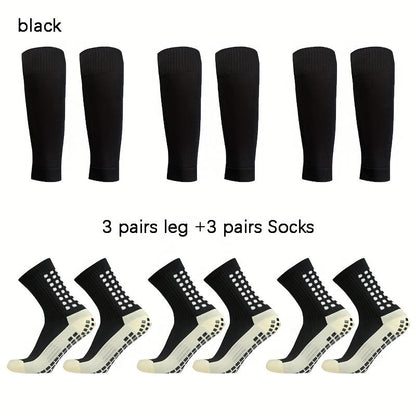 2/4/6/8 Counts of Men'S Crew Athletic Socks, Non-Slip Comfortable Sports Socks for Men Basketball Football Outdoor Training Running