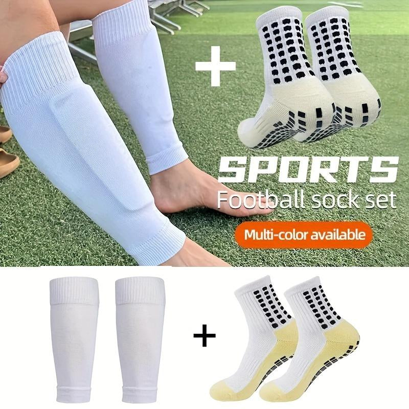 2/4/6/8 Counts of Men'S Crew Athletic Socks, Non-Slip Comfortable Sports Socks for Men Basketball Football Outdoor Training Running
