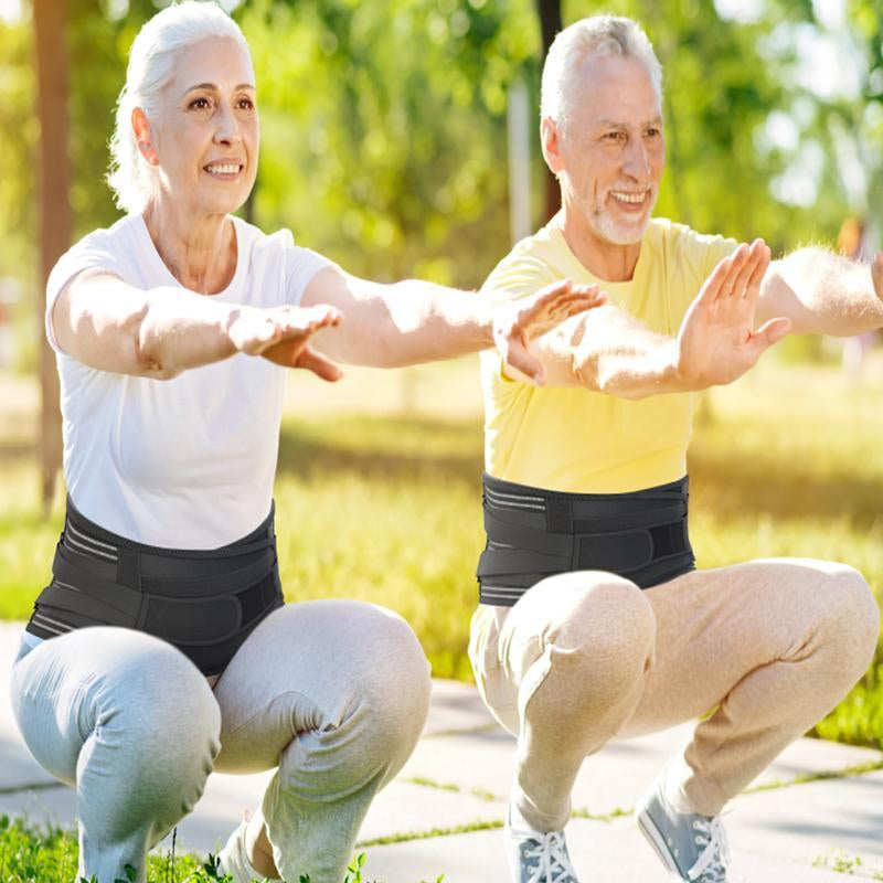 Lumbar Support Belt-Back Brace,Immediate Relief from Back Pain, Sciatica, Herniated Disc -Back Brace- Soft Breathable Adjustablewaist Trainer Back Support Belt, Sports Waistsupport for Running Jogging Cycling Gym Fitness Healthcare Tool Shoulde Belt