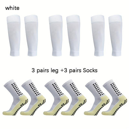 2/4/6/8 Counts of Men'S Crew Athletic Socks, Non-Slip Comfortable Sports Socks for Men Basketball Football Outdoor Training Running