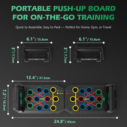 Push up Board, Abdominal and Chest Muscle Training Folding Push up Stand, Portable Fitness Equipment for Home Gym