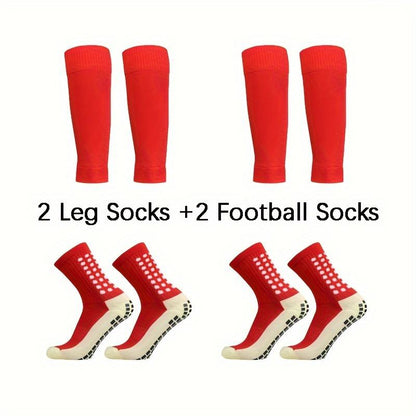 2/4/6/8 Counts of Men'S Crew Athletic Socks, Non-Slip Comfortable Sports Socks for Men Basketball Football Outdoor Training Running