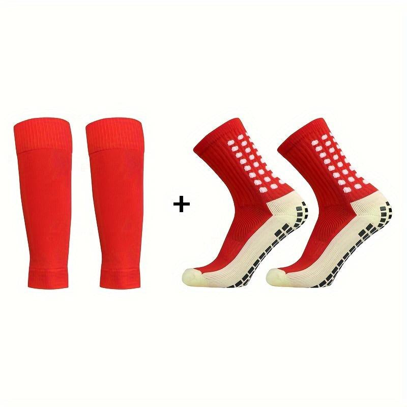 2/4/6/8 Counts of Men'S Crew Athletic Socks, Non-Slip Comfortable Sports Socks for Men Basketball Football Outdoor Training Running