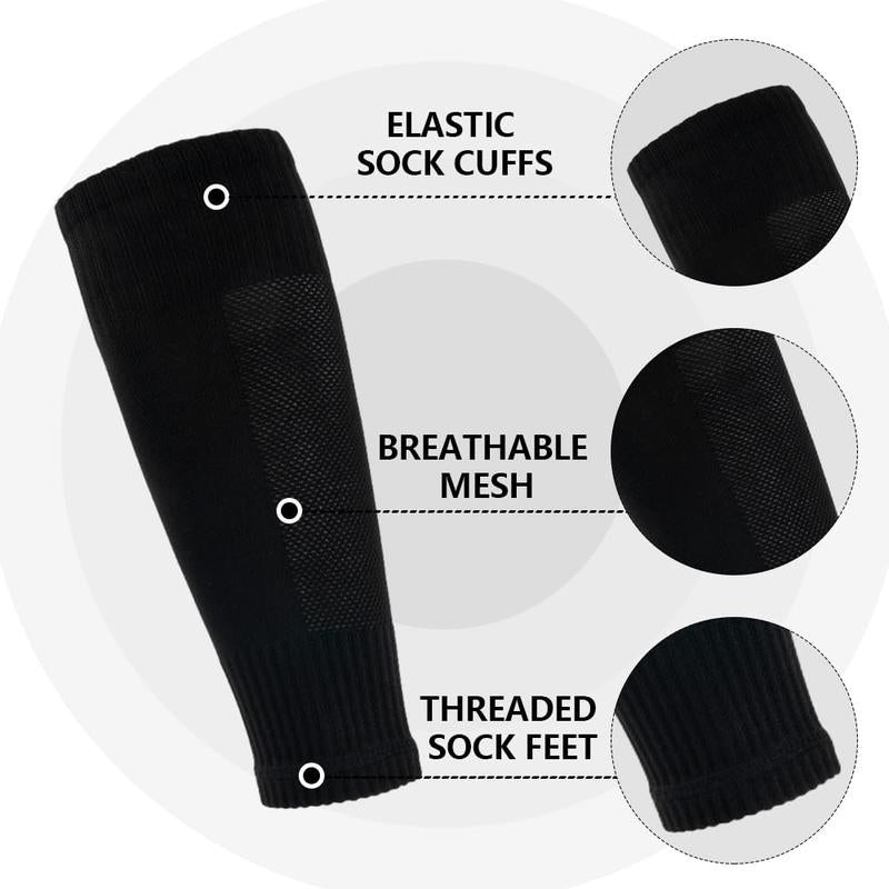 2/4/6/8 Counts of Men'S Crew Athletic Socks, Non-Slip Comfortable Sports Socks for Men Basketball Football Outdoor Training Running