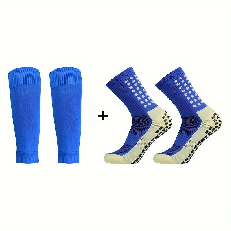 2/4/6/8 Counts of Men'S Crew Athletic Socks, Non-Slip Comfortable Sports Socks for Men Basketball Football Outdoor Training Running