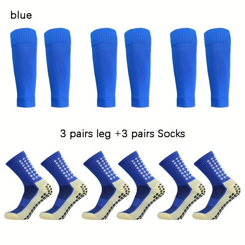 2/4/6/8 Counts of Men'S Crew Athletic Socks, Non-Slip Comfortable Sports Socks for Men Basketball Football Outdoor Training Running
